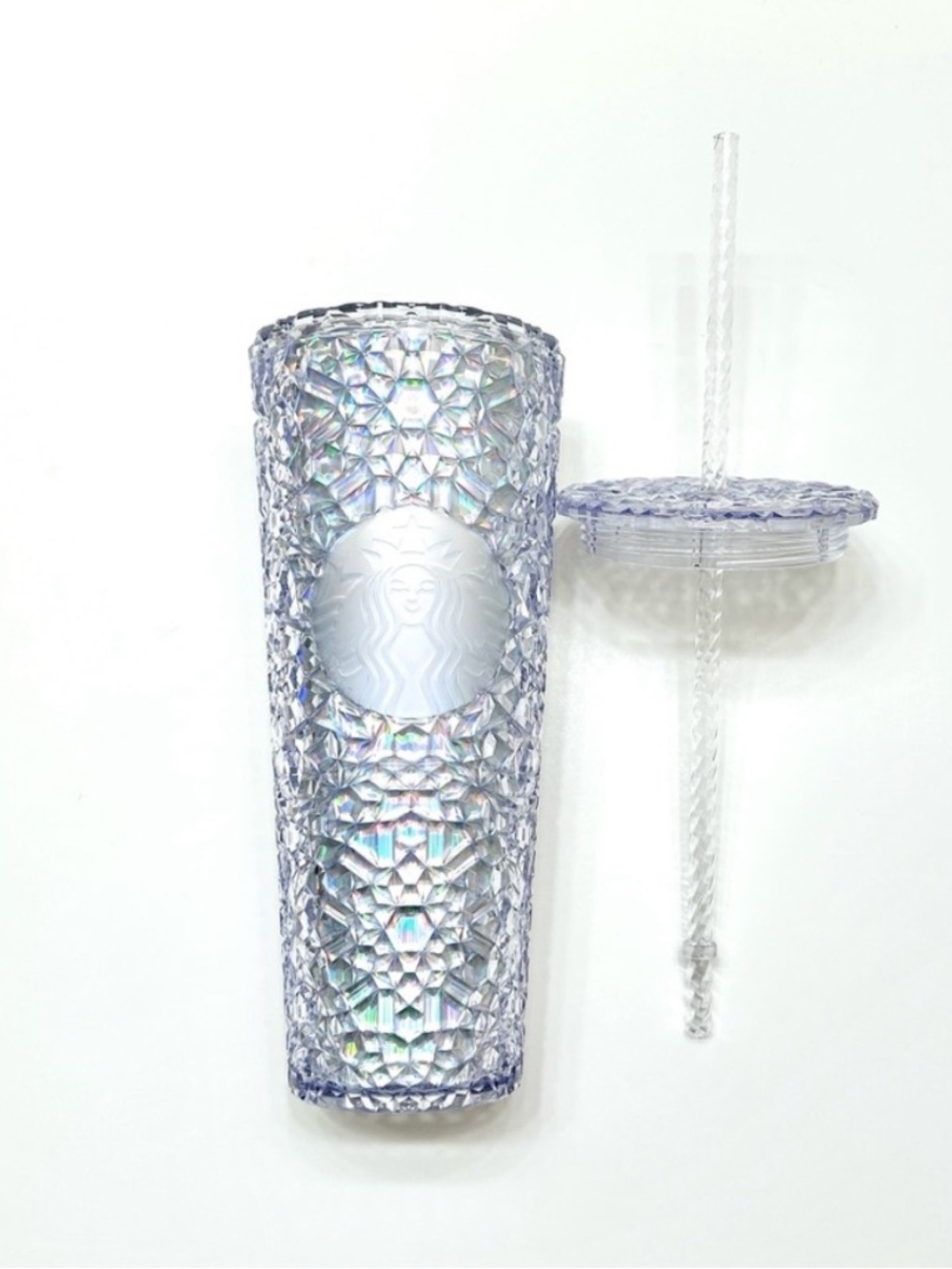 NWT Starbucks 2024 Holiday Iridescent Gem Plastic Venti Tumbler, 710ml - Picture 6 of 6